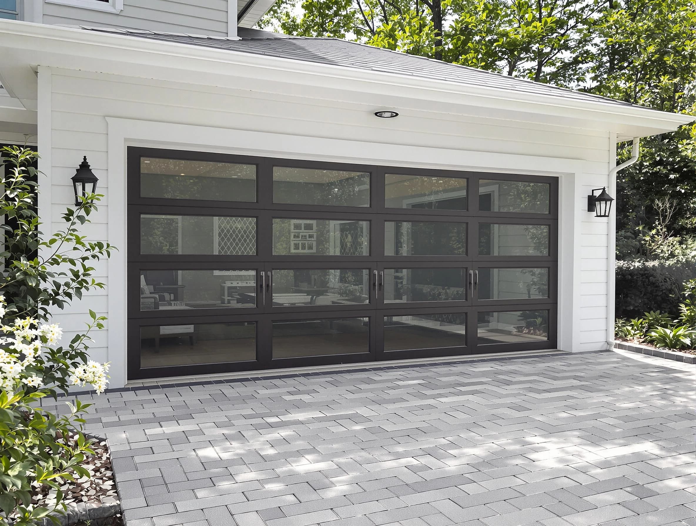 Warrior Garage Door Repair design specialist presenting custom garage door options to Warrior homeowner
