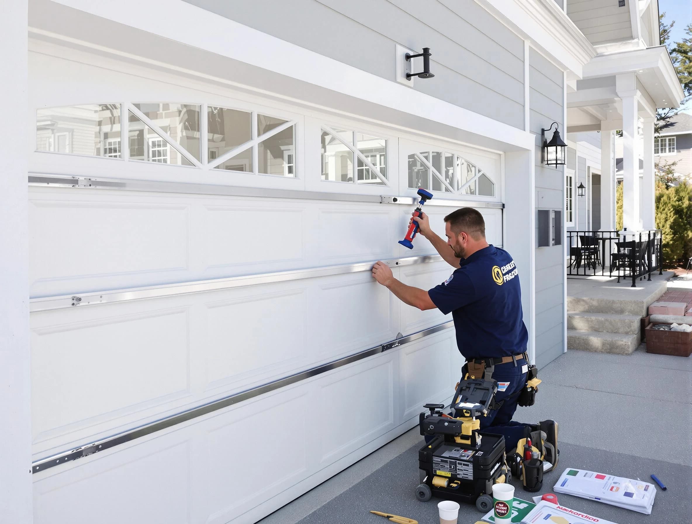 Professional garage door installation by Warrior Garage Door Repair in Warrior