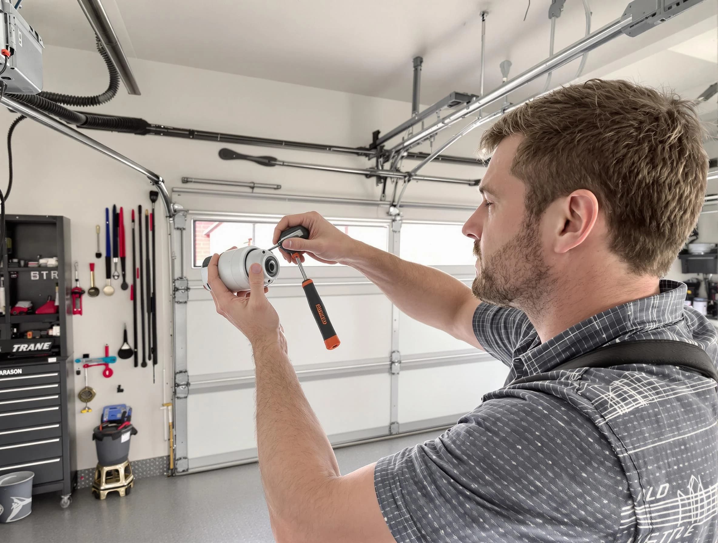 Garage door opener repair service by Warrior Garage Door Repair in Warrior