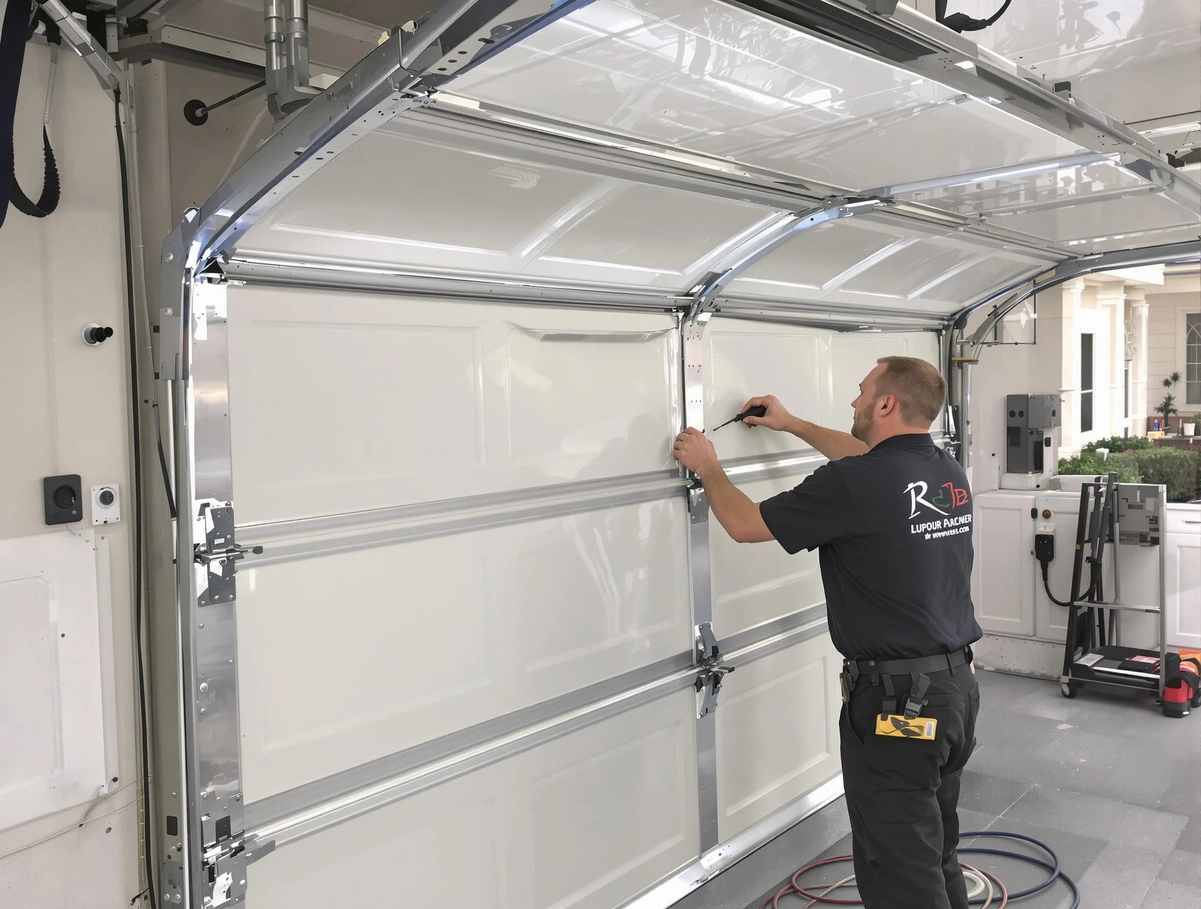 Warrior Garage Door Repair professional performing panel repair in Warrior