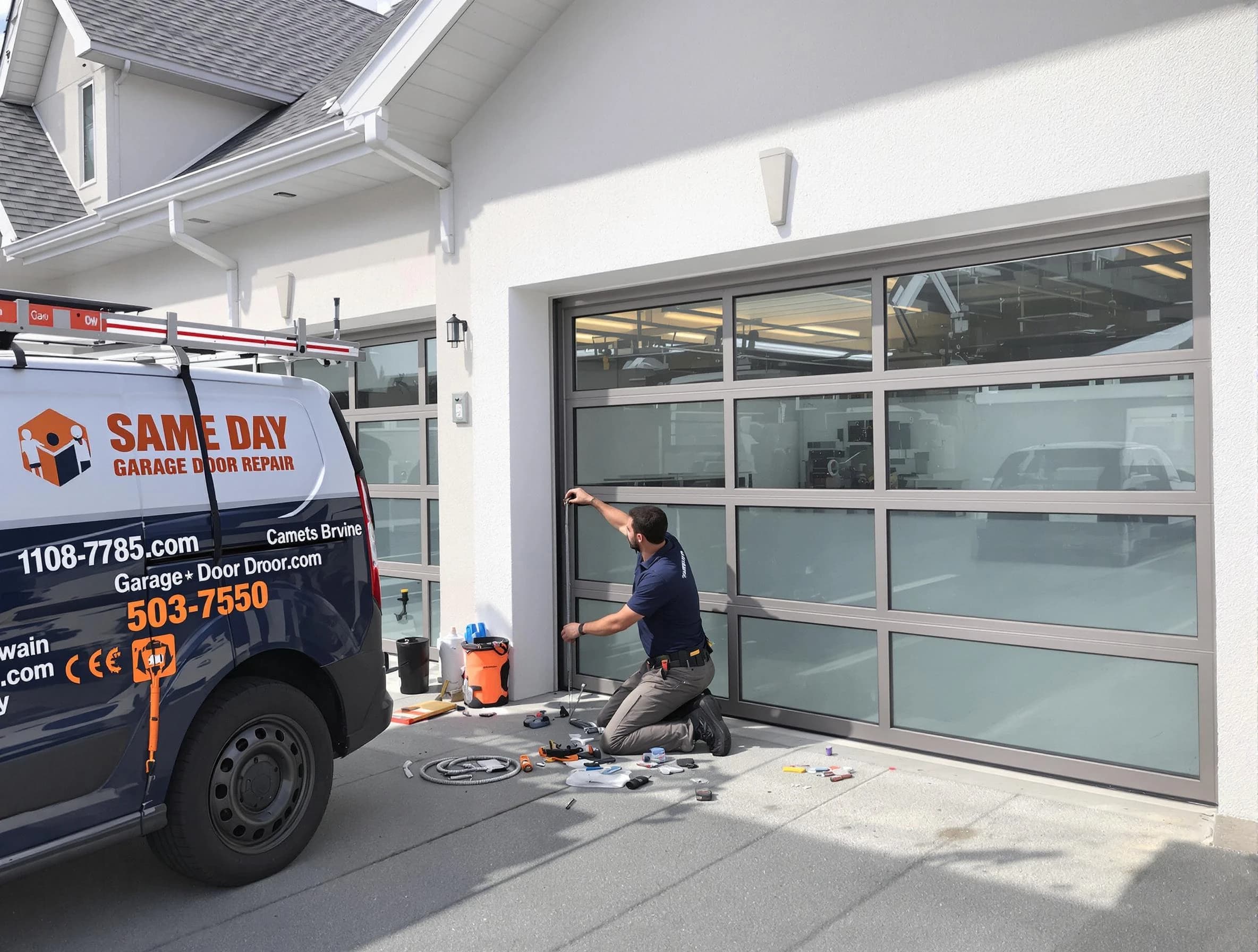 Same-day garage door repair service by Warrior Garage Door Repair in Warrior