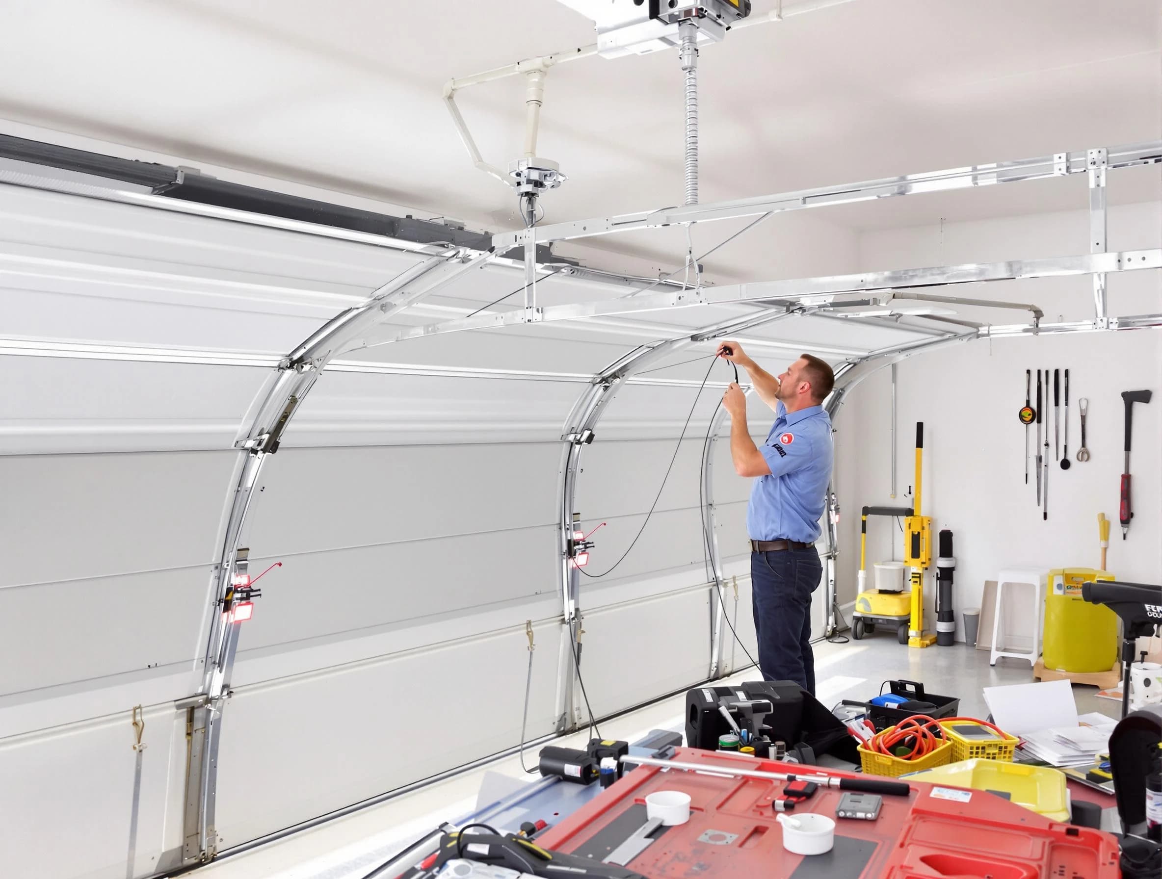 Garage door cable repair service by Warrior Garage Door Repair in Warrior