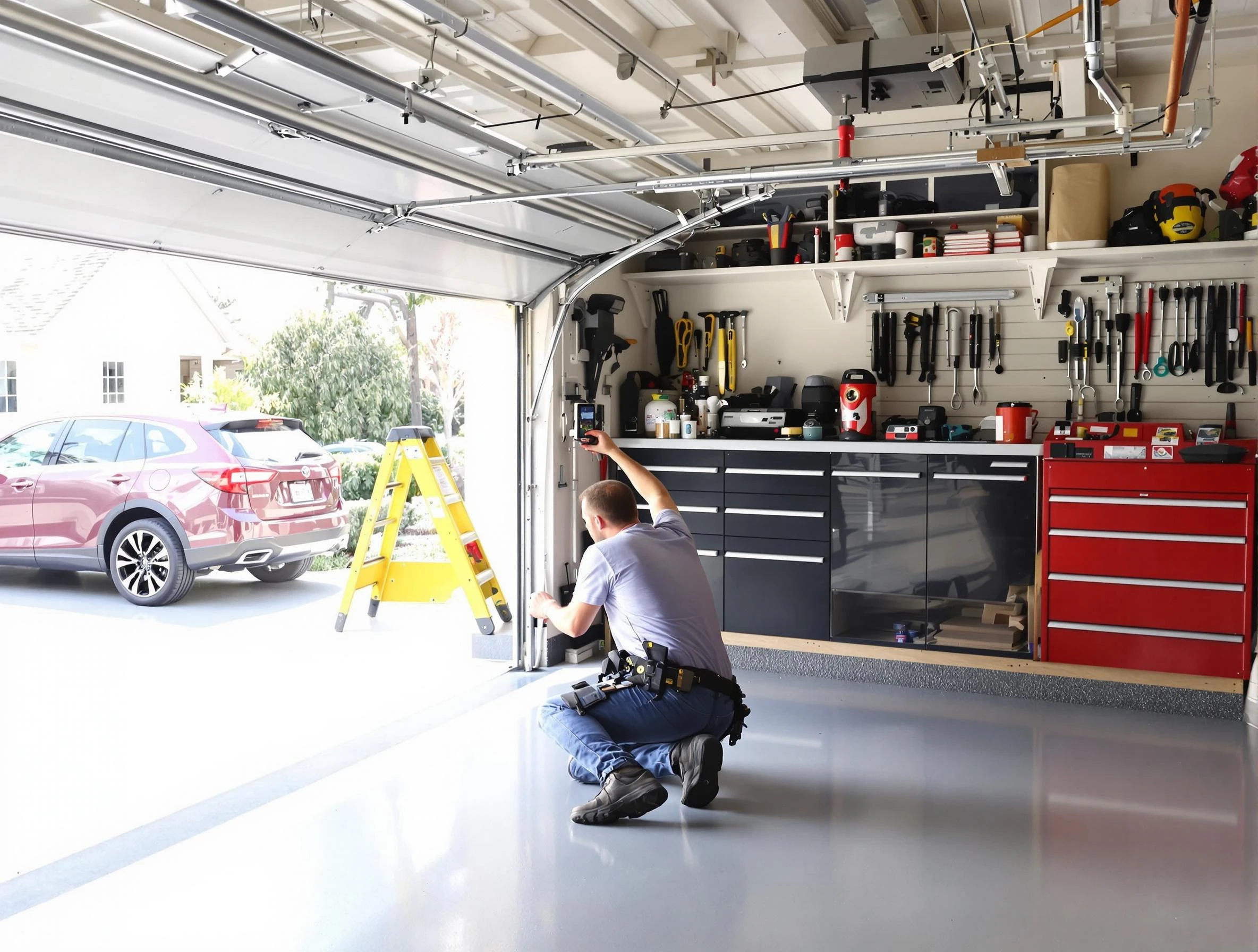 Local garage door repair service by Warrior Garage Door Repair in Warrior