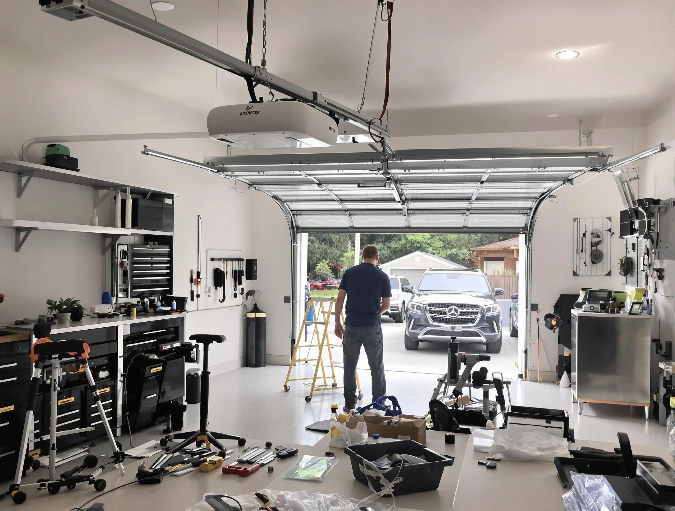 Garage door opener installation by Warrior Garage Door Repair in Warrior