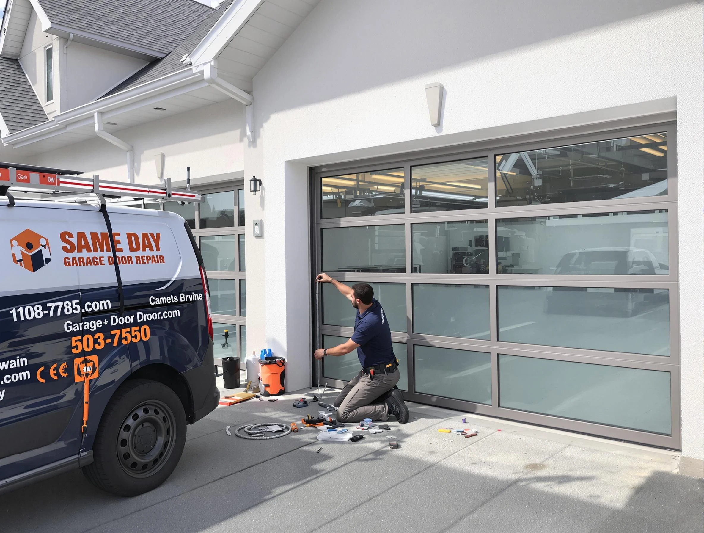 Same-day garage door repair service by Warrior Garage Door Repair in Warrior